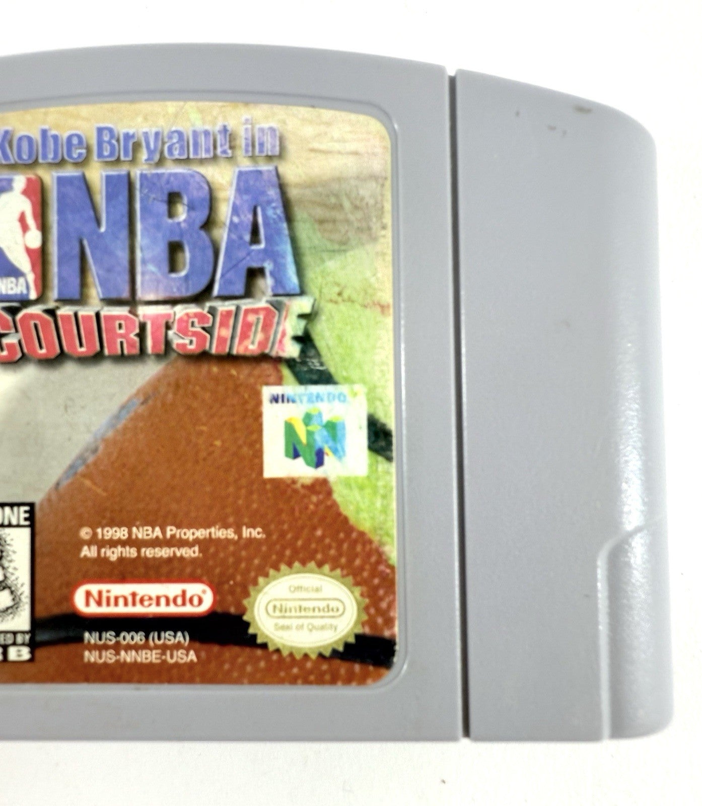 Kobe Bryant in NBA Courtside  (Nintendo 64, 1998) Game Cartridge - Tested