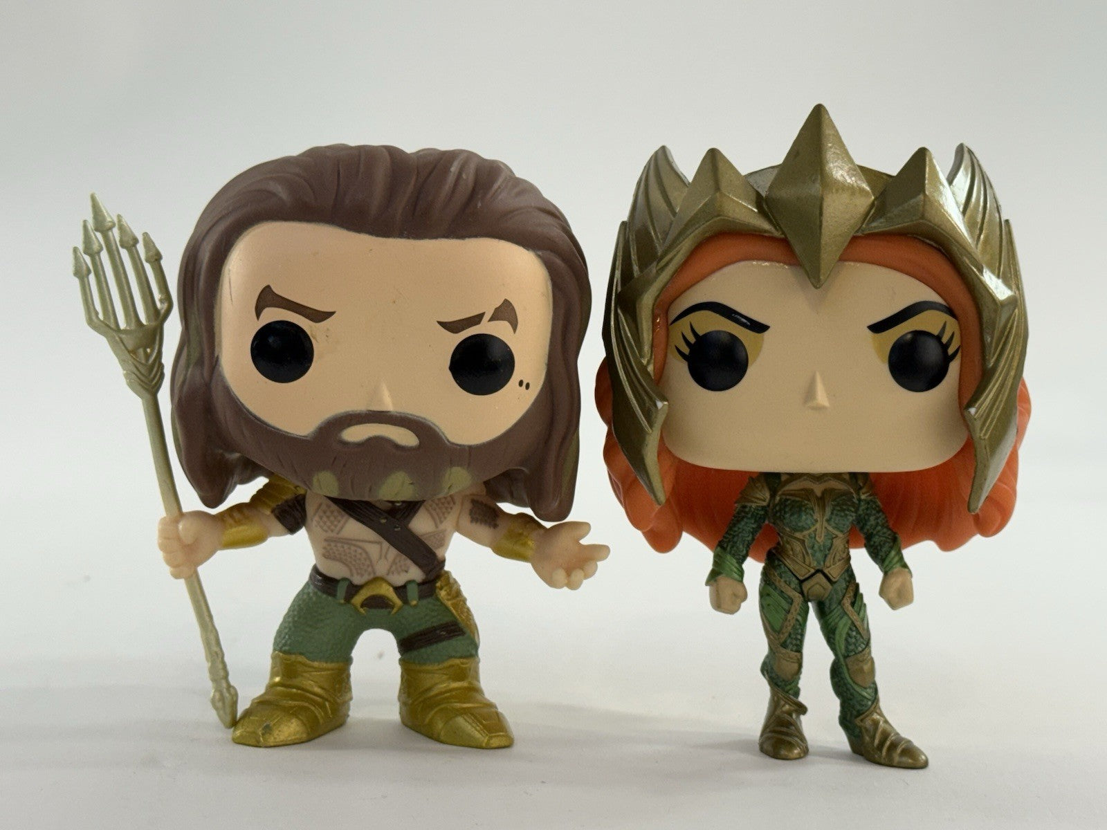 Funko Pop! Heroes DC Aquaman and Mera Vinyl Figures - No Box