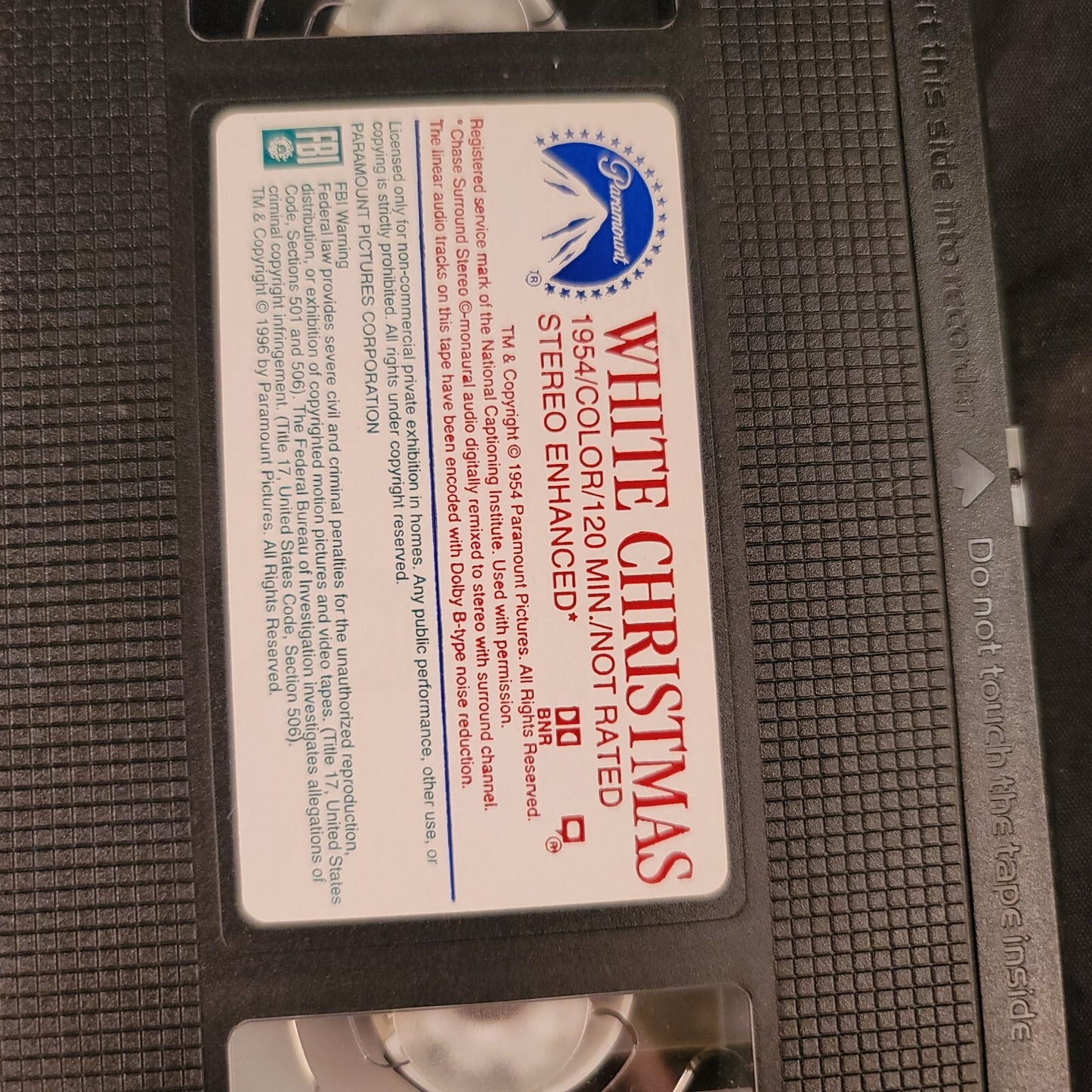 Irving Berlin's White Christmas (VHS, 1985) Tested and Working - Bing Crosby