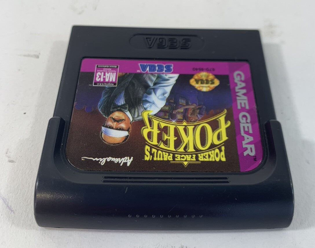 Poker Face Paul's Blackjack (Sega Game Gear, 1992) Game only