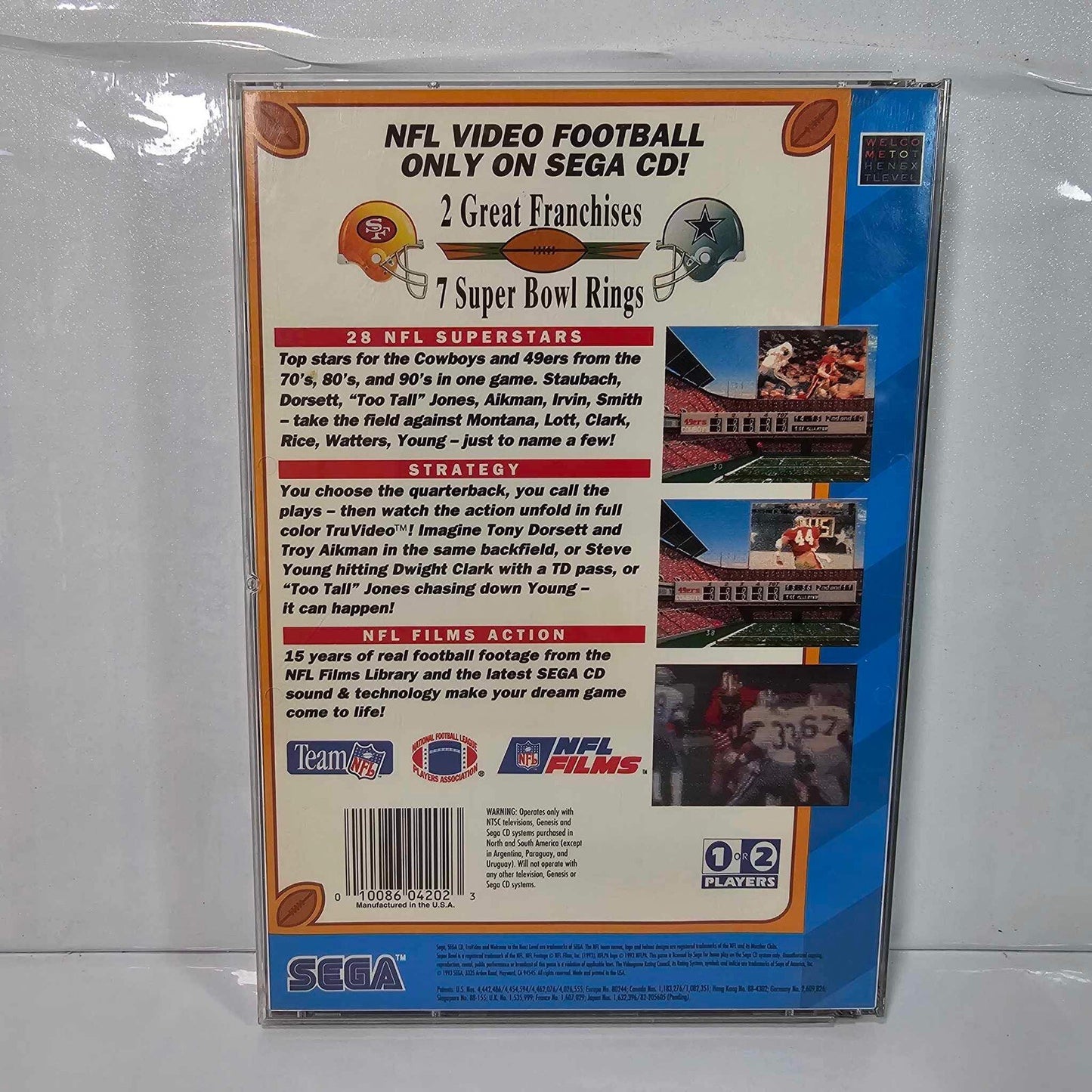 NFL's Greatest: San Francisco vs. Dallas 1978-1993 (Sega CD, 1993)