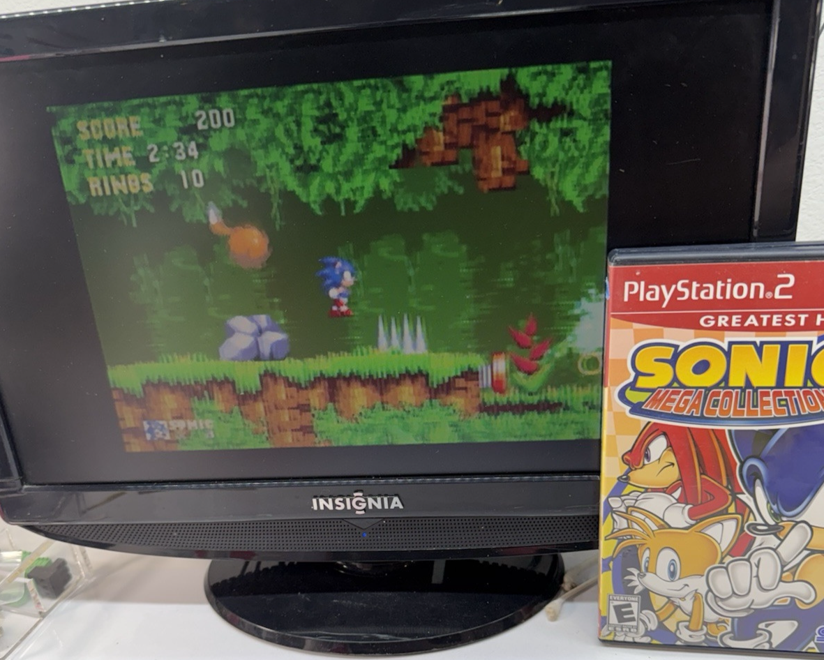 Sonic Mega Collection Plus (Sony PlayStation 2, 2004) Game Case Manual - Tested