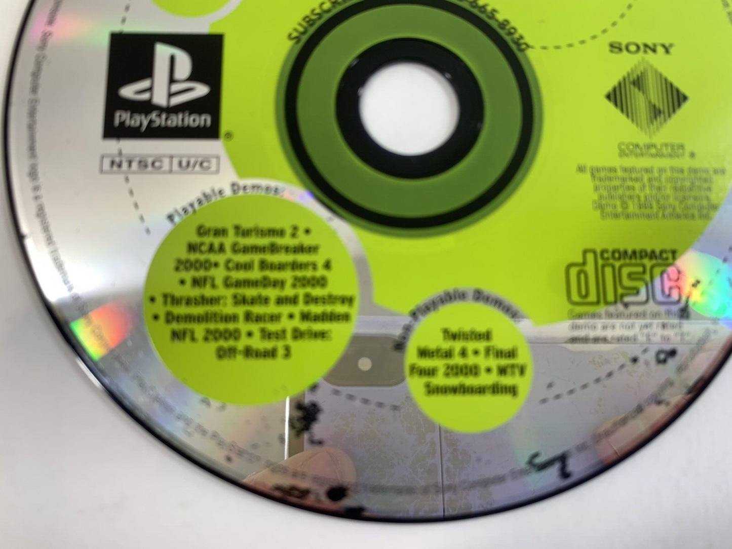 PlayStation Magazine Demo Disc # 27 December 1999 - Tested And Working