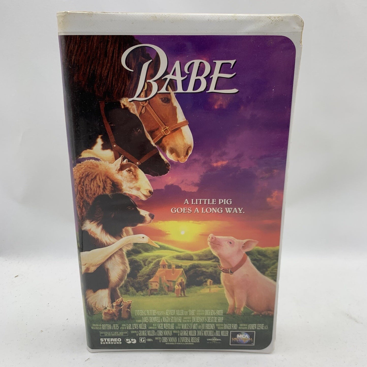 Babe and Babe: Pig in the City (VHS Clamshell Bundle) Tested and Working