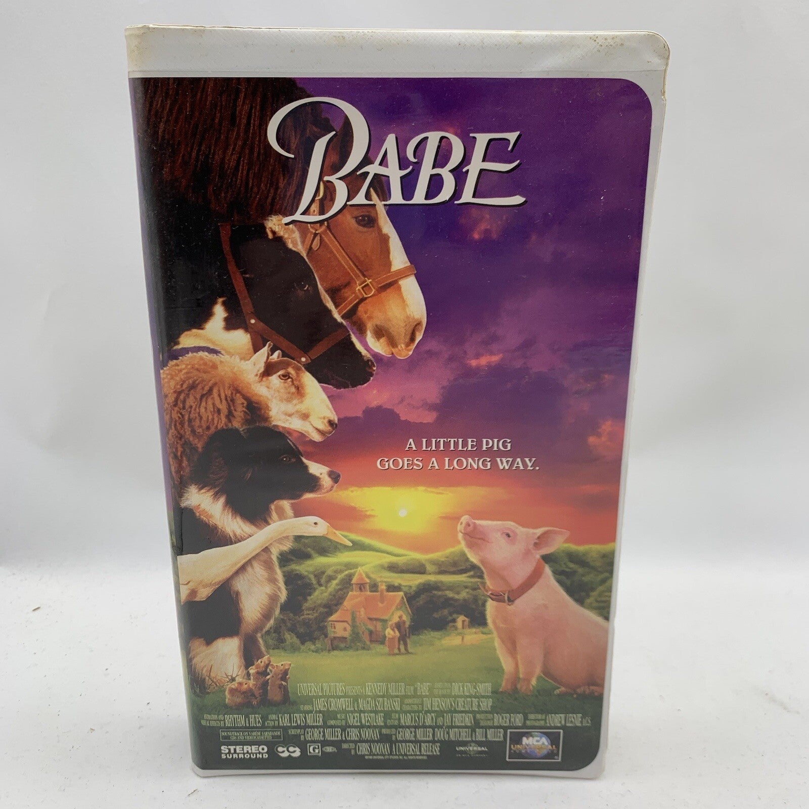 Babe and Babe: Pig in the City (VHS Clamshell Bundle) Tested and Working