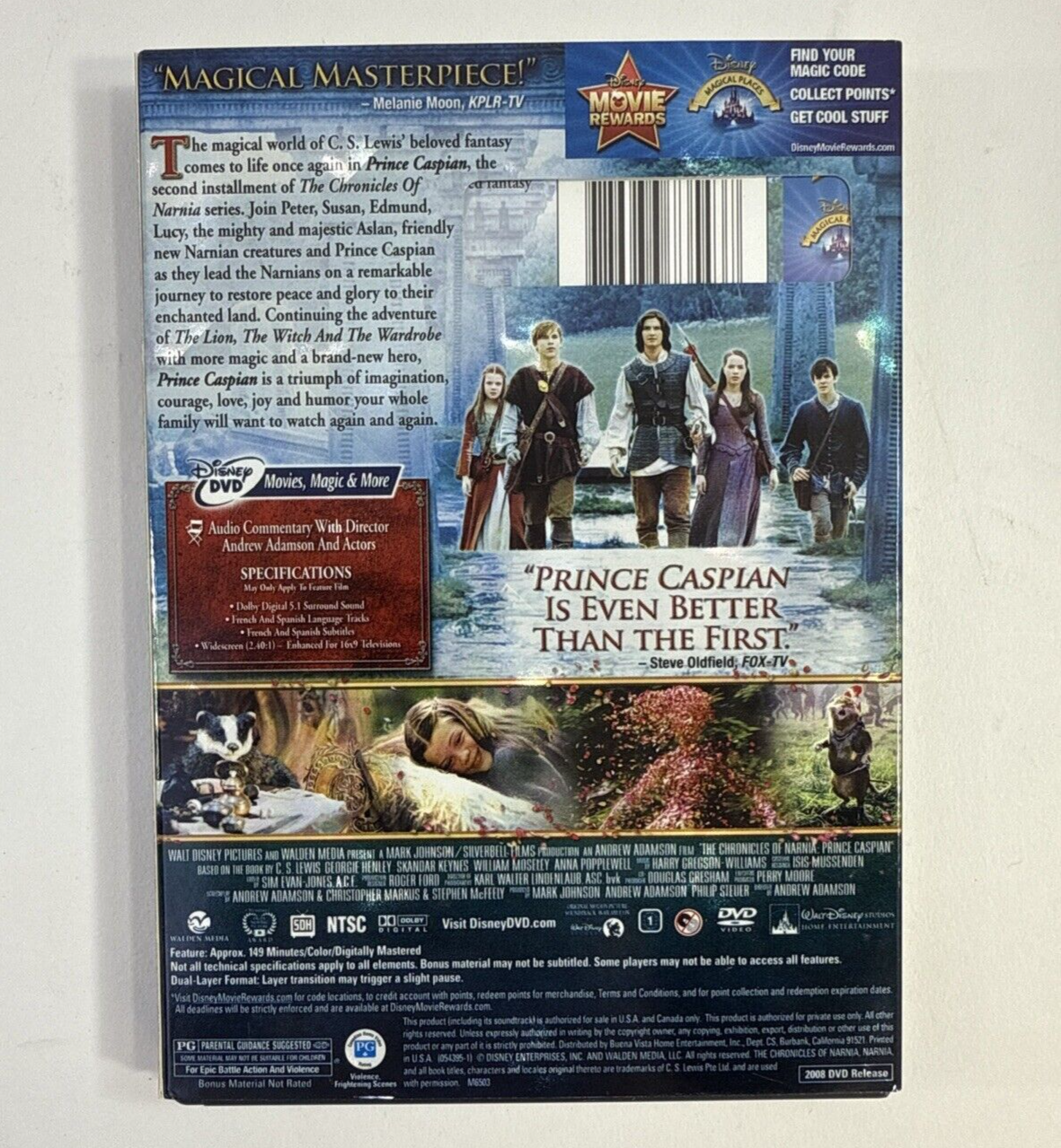 Chronicles of Narnia: Lion, the Witch & the Wardrobe (DVD Bundle) Prince Caspian