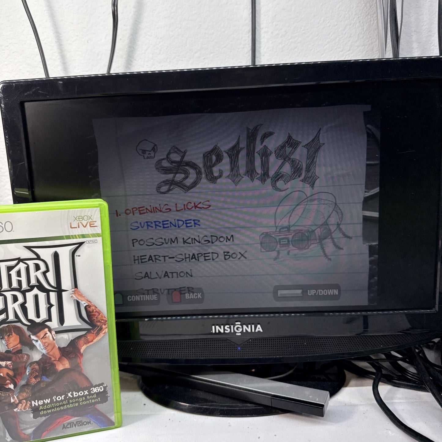 Guitar Hero II (Microsoft Xbox 360, 2007) Game Case Manual - Tested and Working