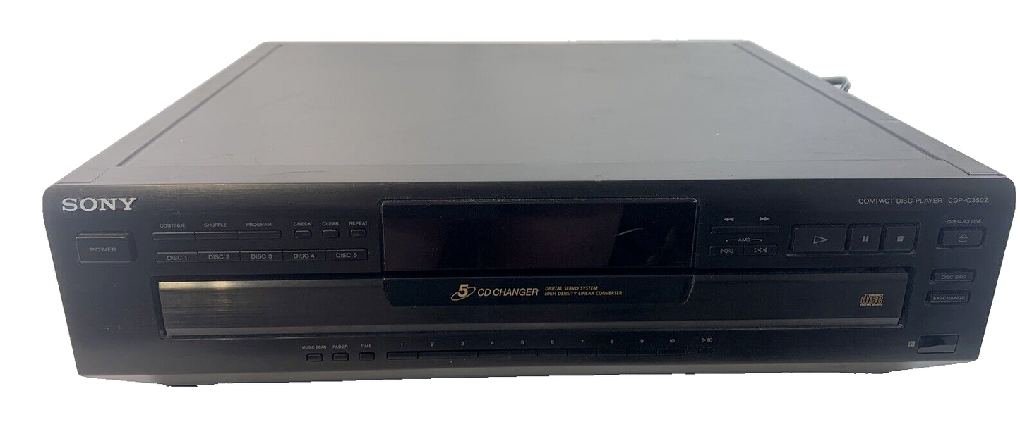 Sony CDP-C350Z CD Changer 5 Compact Disc Player HiFi Stereo Vintage Home Audio
