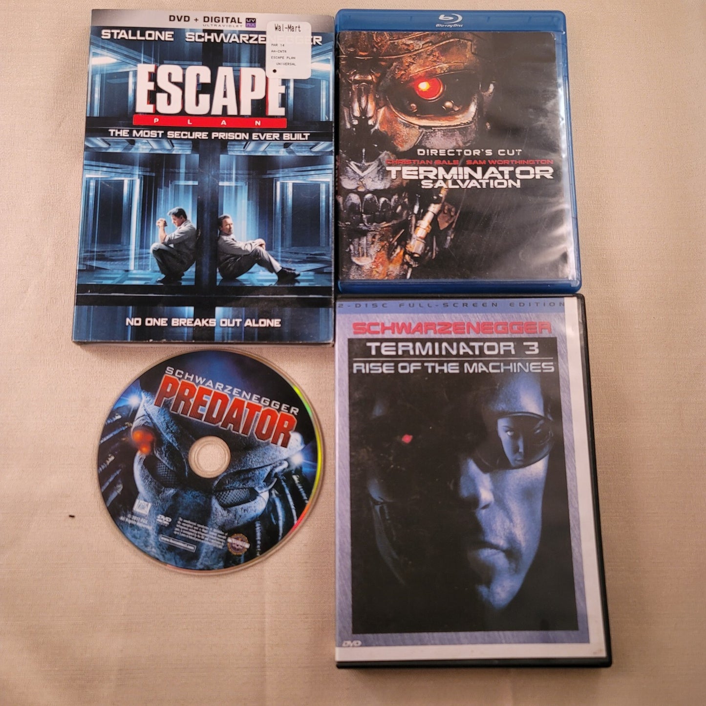Terminator 3 Schwarzenegger Movie Lot Predator Escape Salvation DVD