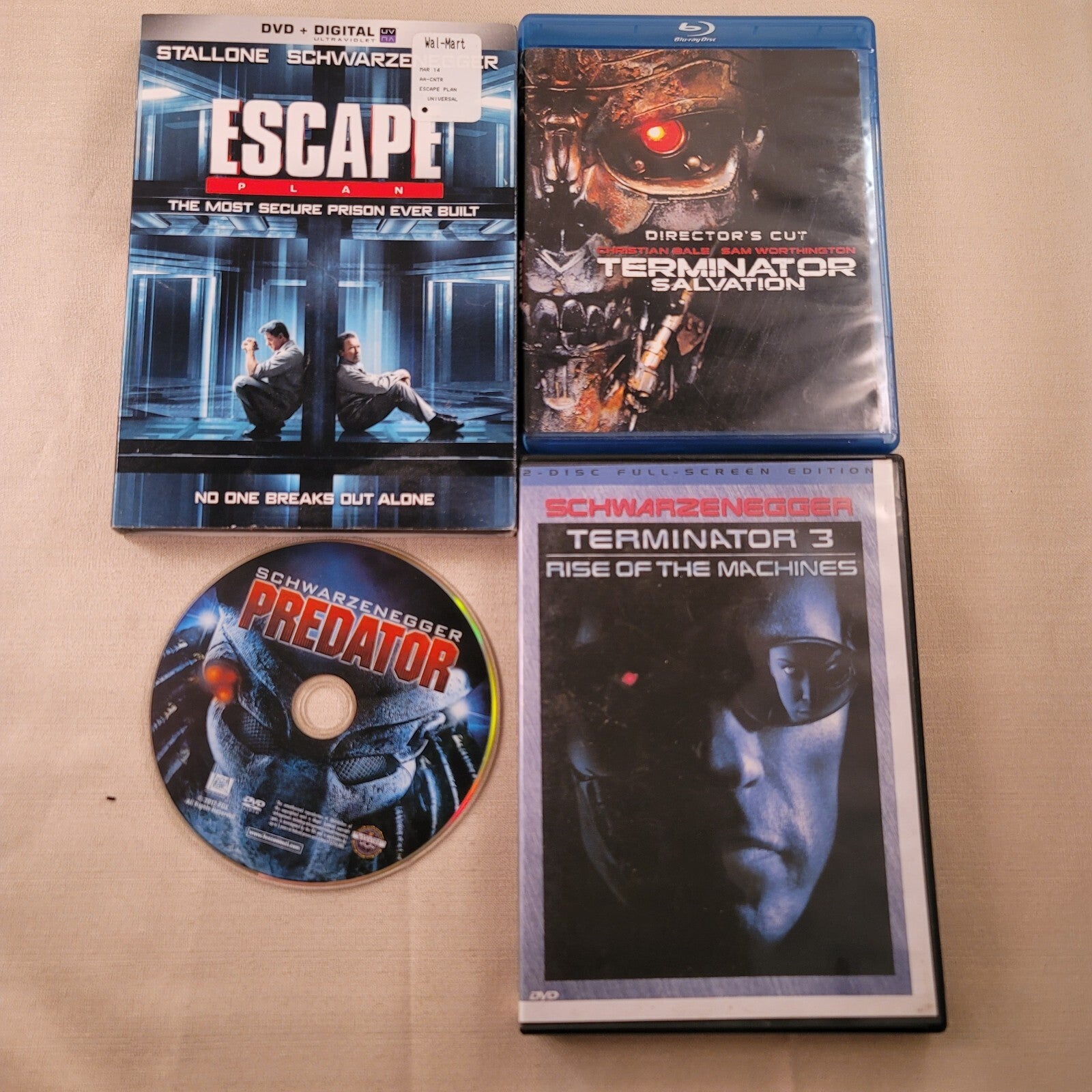 Terminator 3 Schwarzenegger Movie Lot Predator Escape Salvation DVD