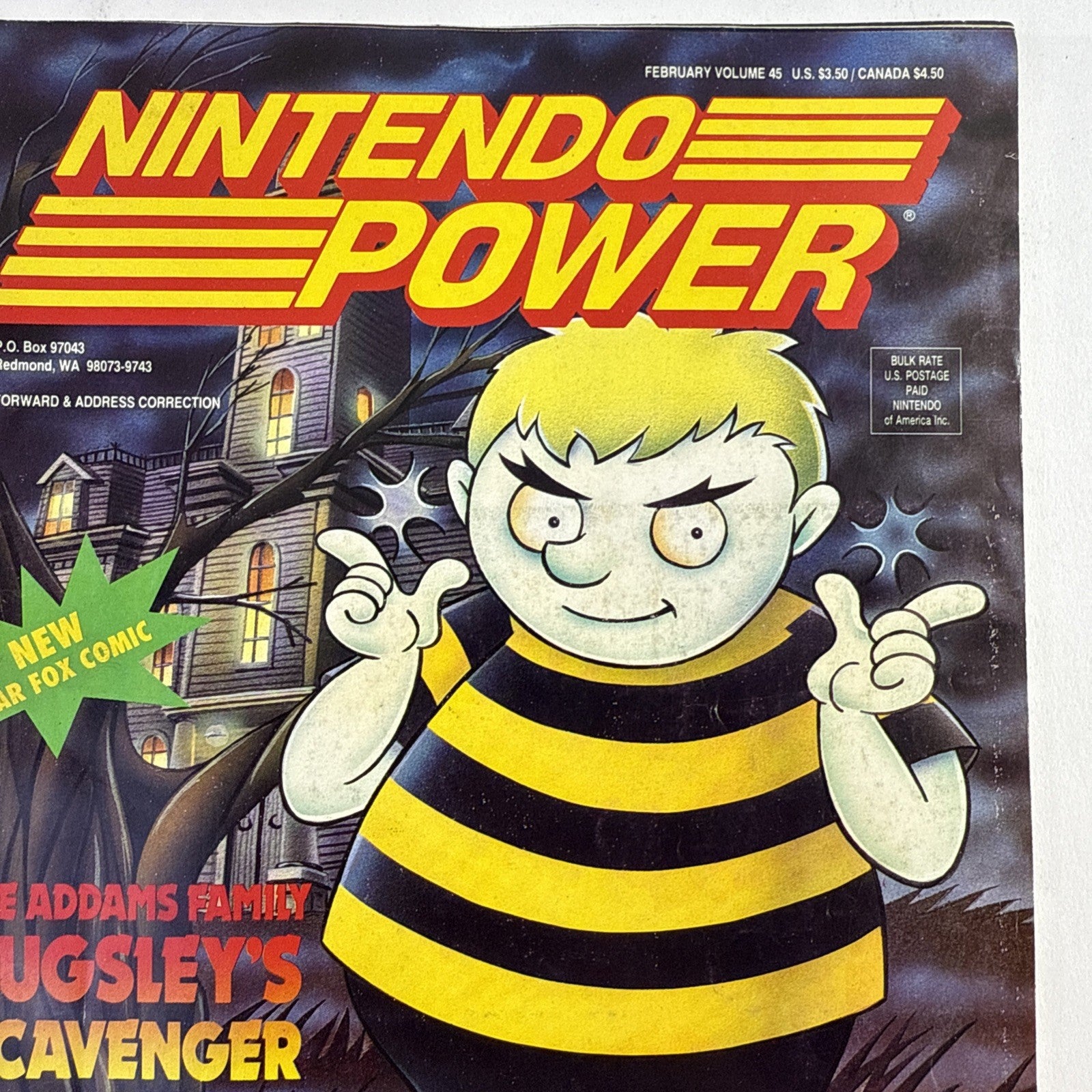 Nintendo Power Magazine - Vol. 45 - Pugsley's Scavenger Hunt