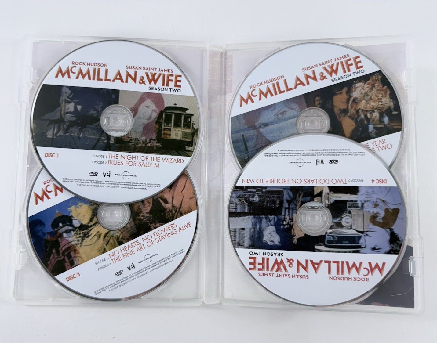 McMillan & Wife: Seasons 1-3 (DVD Box Set, 2013) Rock Hudson -Tested and Working