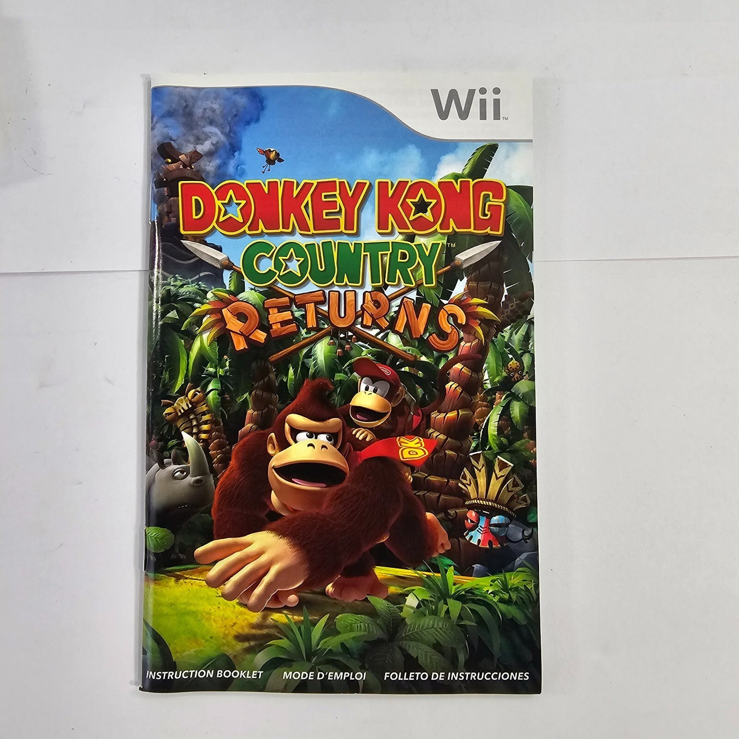 Donkey Kong Country Returns (Nintendo Wii, 2010) Game Case Manual - Tested
