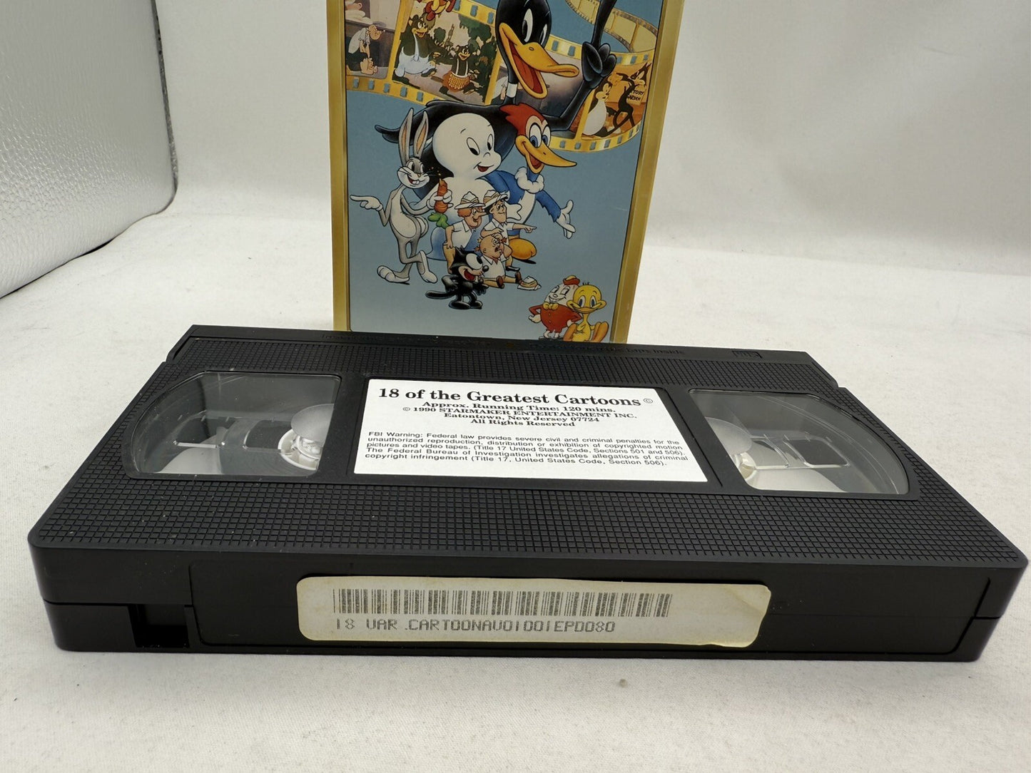 18 of the Greatest Cartoons (VHS, 1990) Tested and Working