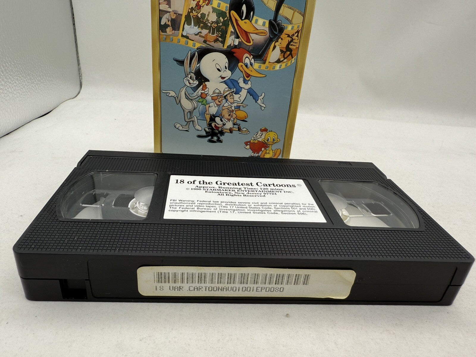 18 of the Greatest Cartoons (VHS, 1990) Tested and Working