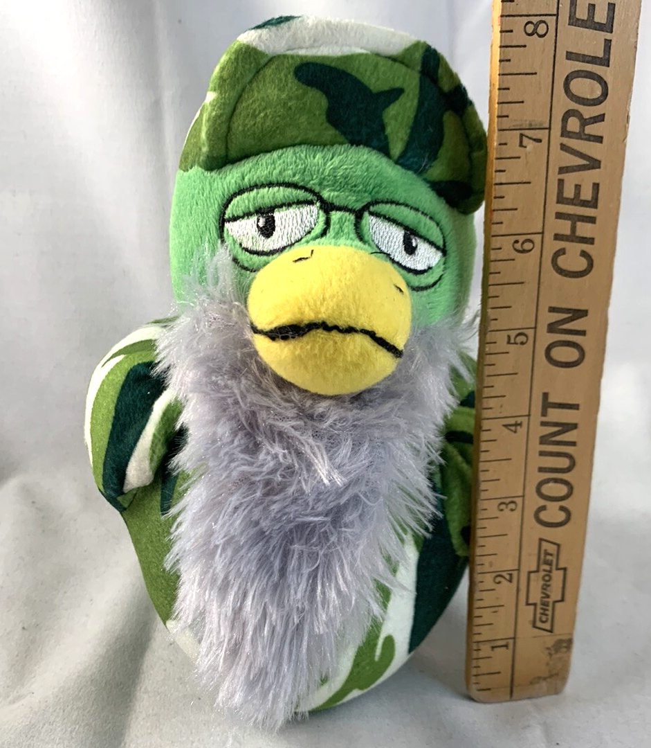 Namco Duck Dynasty Green Camo 8" Uncle Si Duck Stuffed Plush with Tags