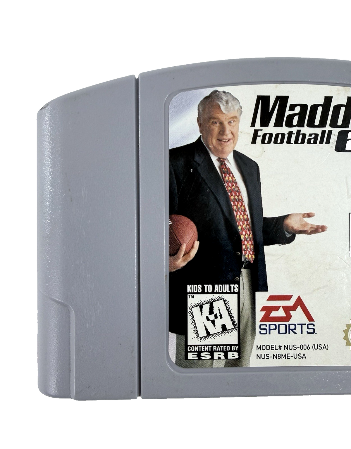 Madden Football 64 (Nintendo 64, 1997) Game Cartridge - Tested and Working