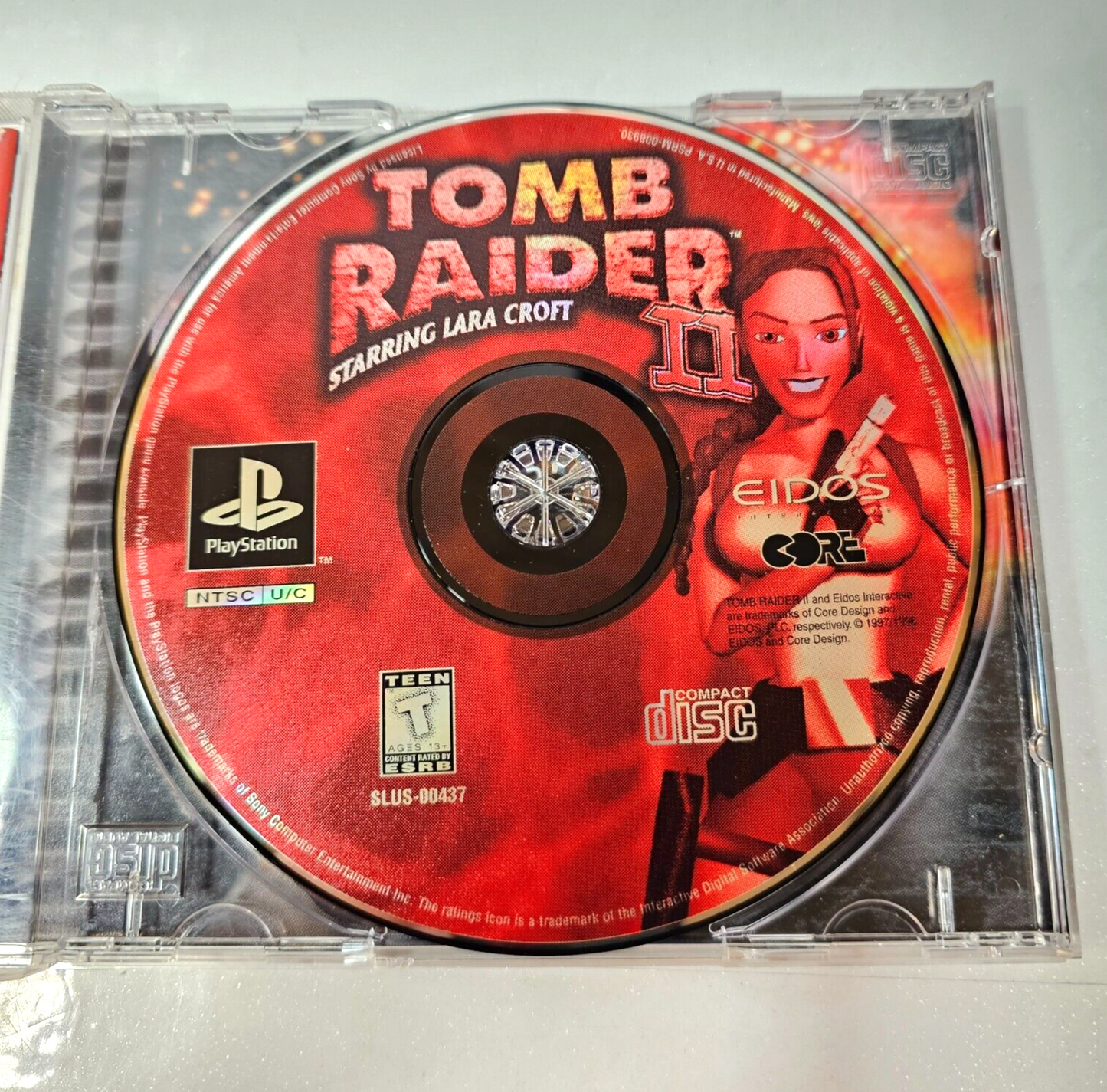 Tomb Raider II 2 (Sony PlayStation, 1998)  Game Case Manual Registration