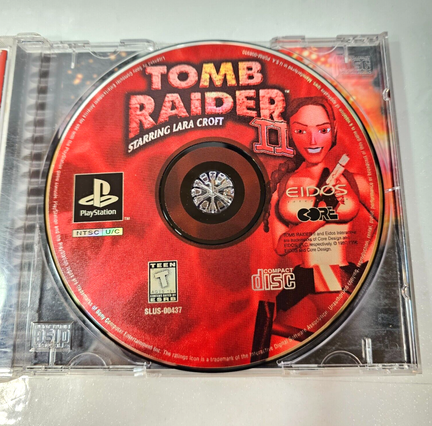 Tomb Raider II 2 (Sony PlayStation, 1998)  Game Case Manual Registration