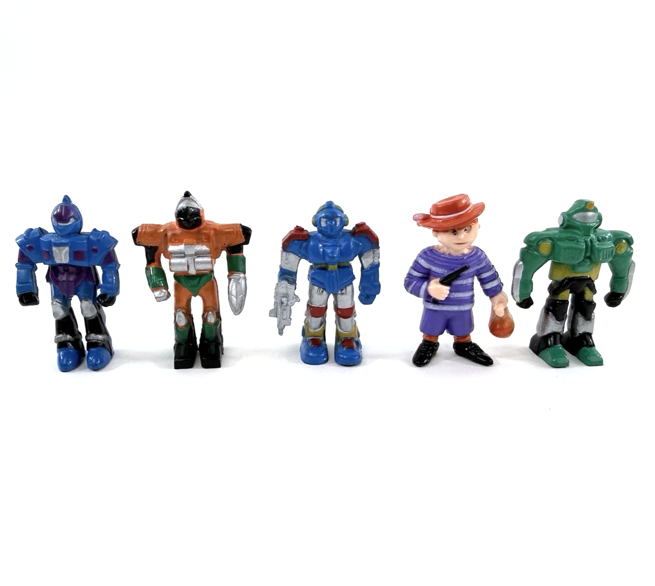Soma 1990s Sonic Ranger Warriors/Shootout Action Figures 2" Lot of 5