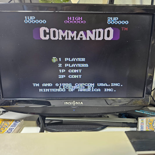 Commando (Nintendo Entertainment System, 1986) 5-Screw Game Cartridge - Tested