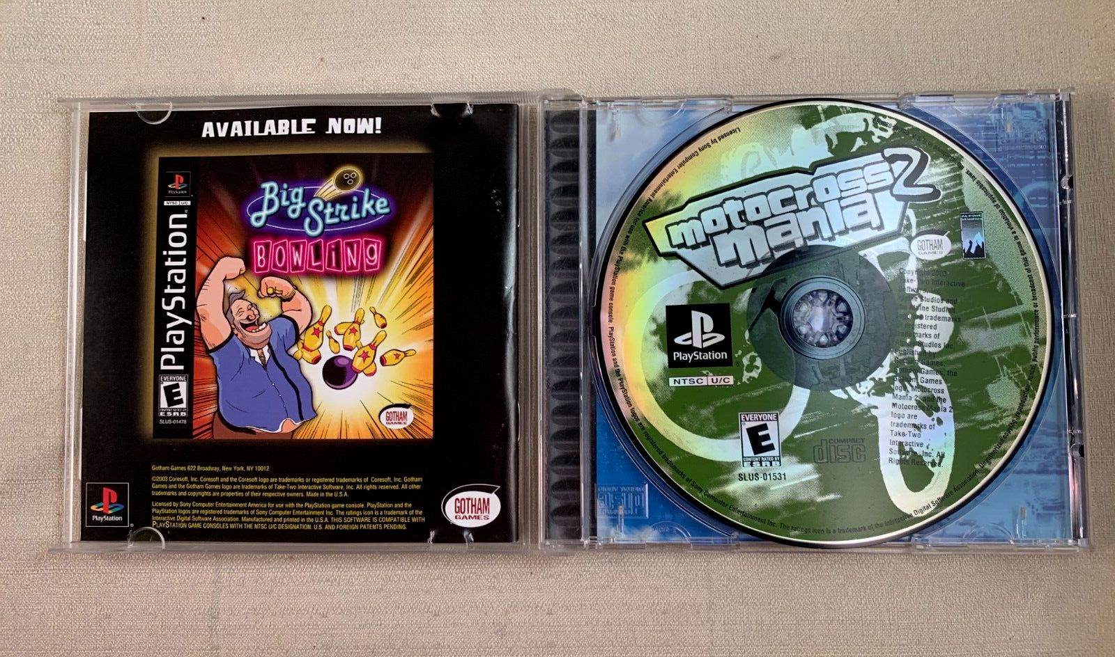 MOTOCROSS MANIA 2 (Playstation, 1994) Game Case Manual Complete