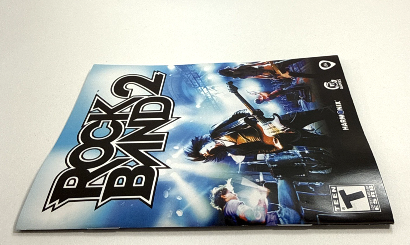 Rock Band 2 (Sony PlayStation 3, 2008) Game Case Manual - Tested and Working