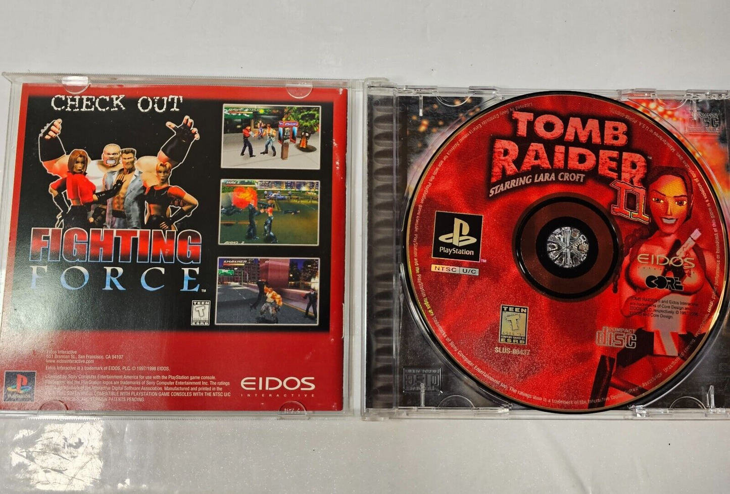 Tomb Raider II 2 (Sony PlayStation, 1998)  Game Case Manual Registration