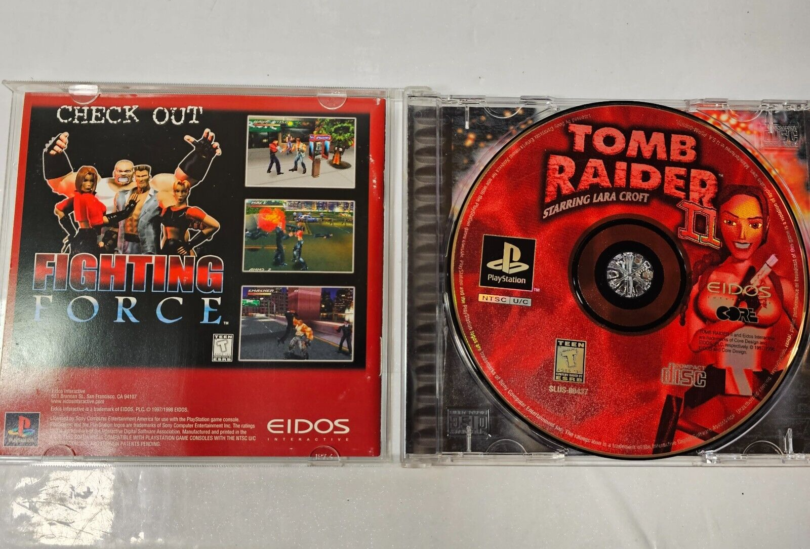 Tomb Raider II 2 (Sony PlayStation, 1998)  Game Case Manual Registration