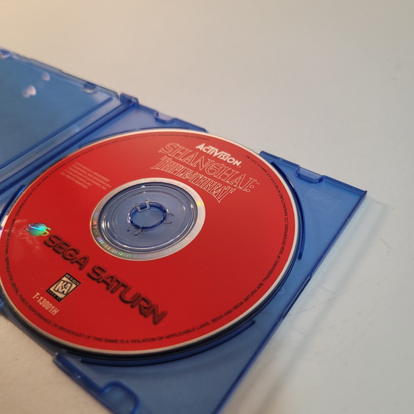 Shanghai Triple Threat (Sega Saturn 1996) Game Disc