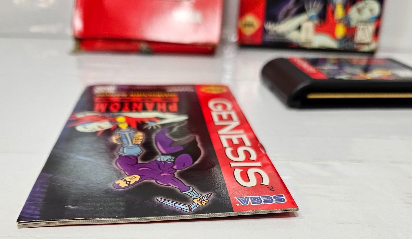 Phantom 2040 (Sega Genesis, 1995) Game, Box, Manual - Tested and Working