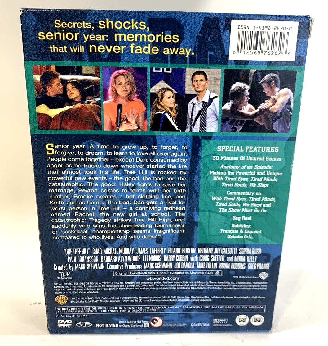 One Tree Hill - Seasons 1-5 (DVD, 2009, 6-Disc Sets) 1 2 3 4 5  - Tested