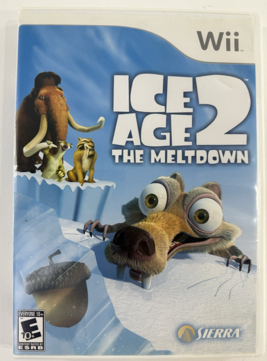 Ice Age 2: The Meltdown (Nintendo Wii, 2006) Game and Case - Tested