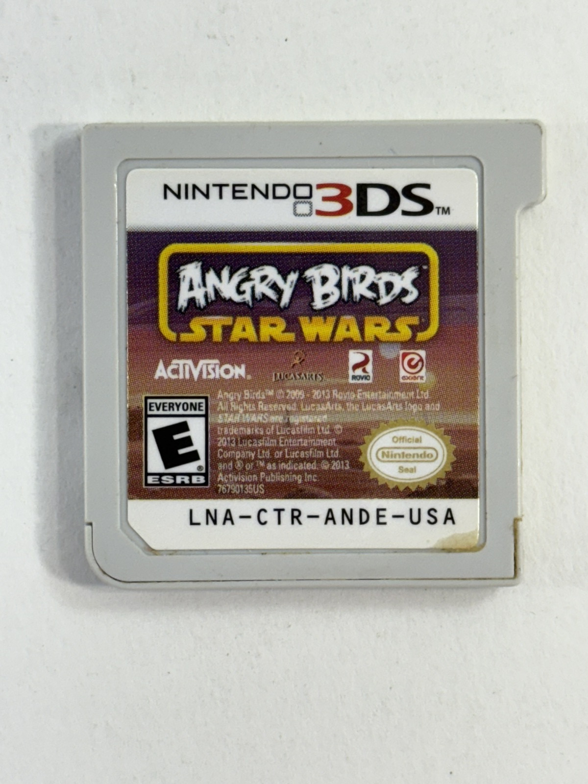 Angry Birds: Star Wars (Nintendo 3DS, 2013) Game Case Manual Insert - Tested