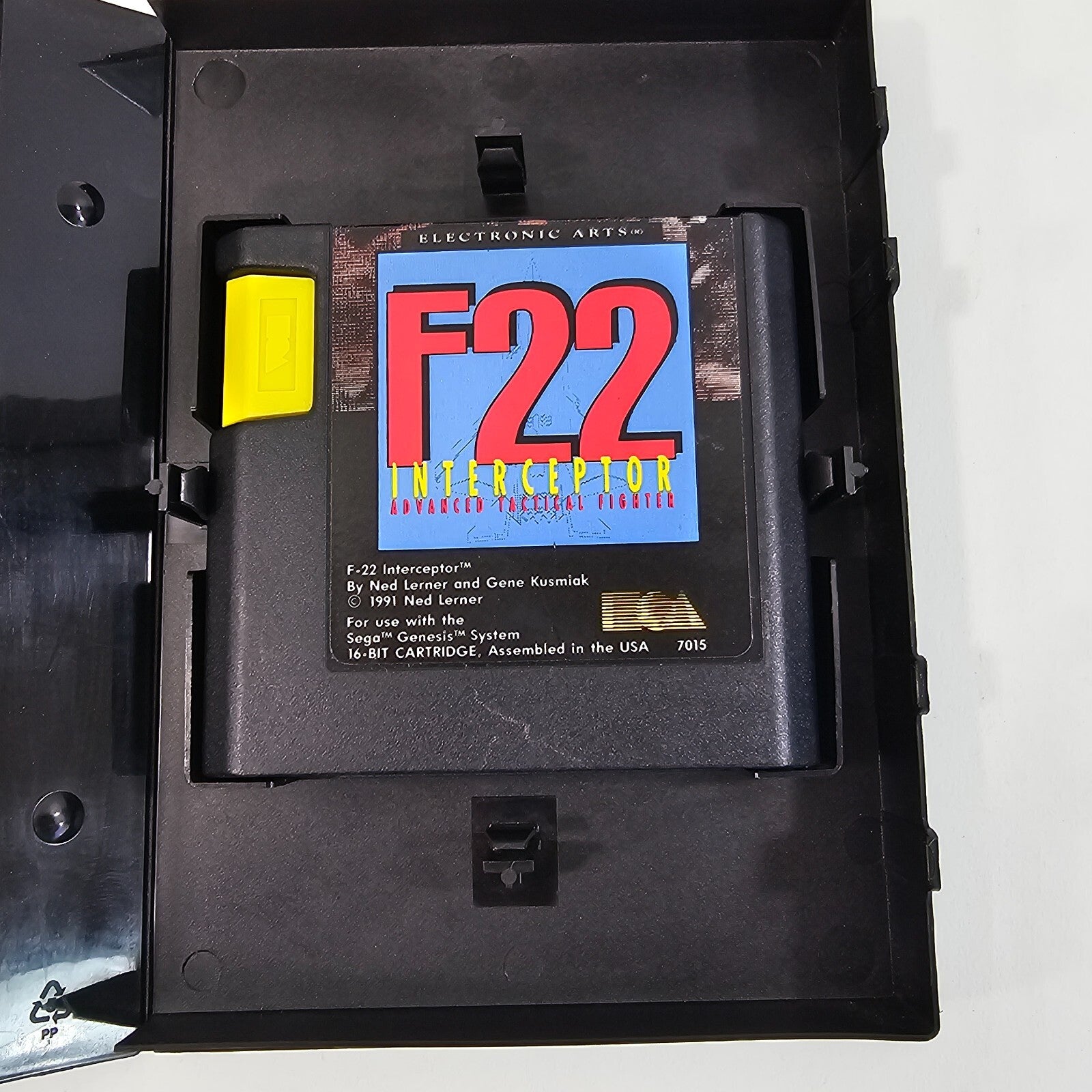 F22 Interceptor (Sega Genesis, 1991) Game and Case - Tested