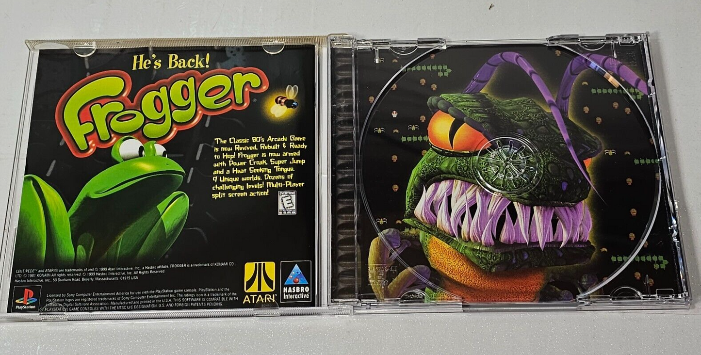 Centipede (Sony PlayStation 1, 1991) Black Label Game Case Manual - Tested