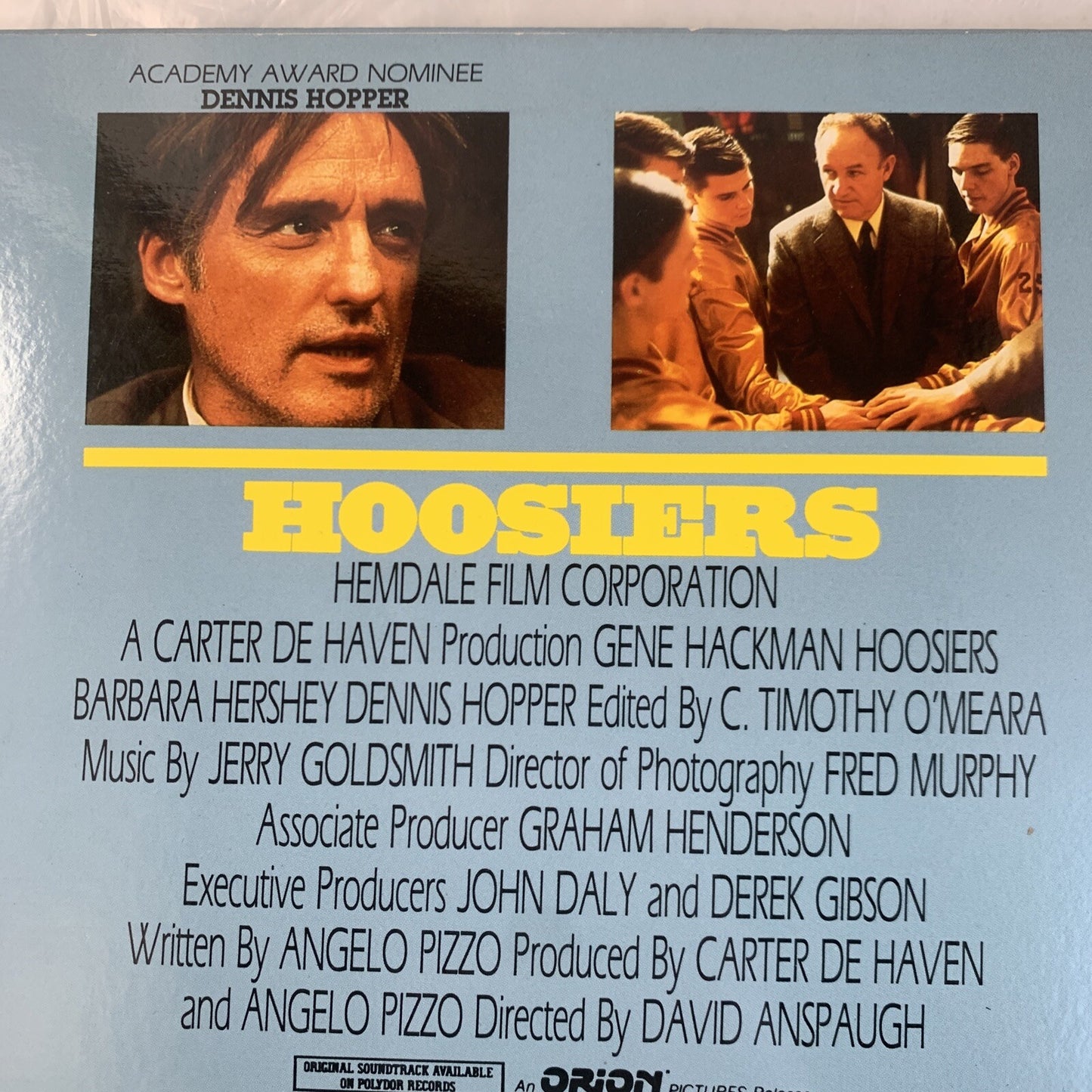 Hoosiers (Laserdisc)