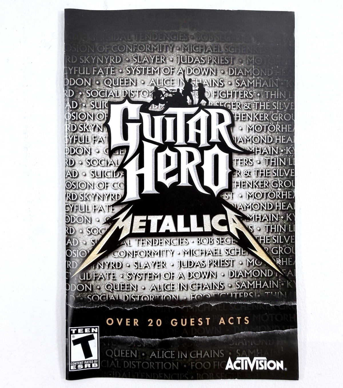 Guitar Hero: Metallica (Sony PlayStation 2, 2009) Game, Case, Manual - Tested