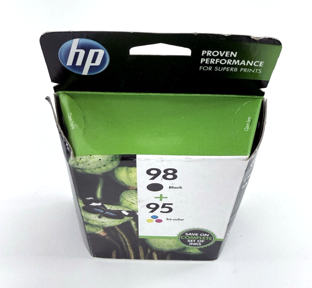 HP 95 + 98 Combo Pack Tri-Color/Black Ink Cartridge - Exp. Sept 2018 - New