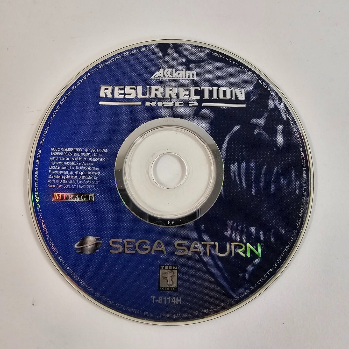 Rise 2: Resurrection (Sega Saturn, 1996) Game Disc Only - READ