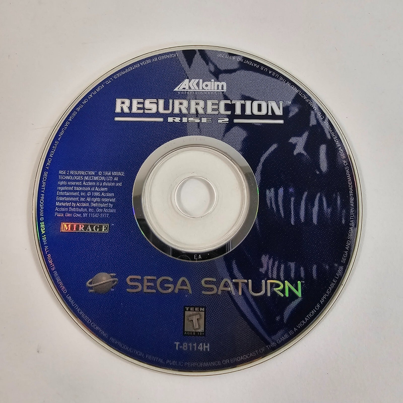Rise 2: Resurrection (Sega Saturn, 1996) Game Disc Only - READ