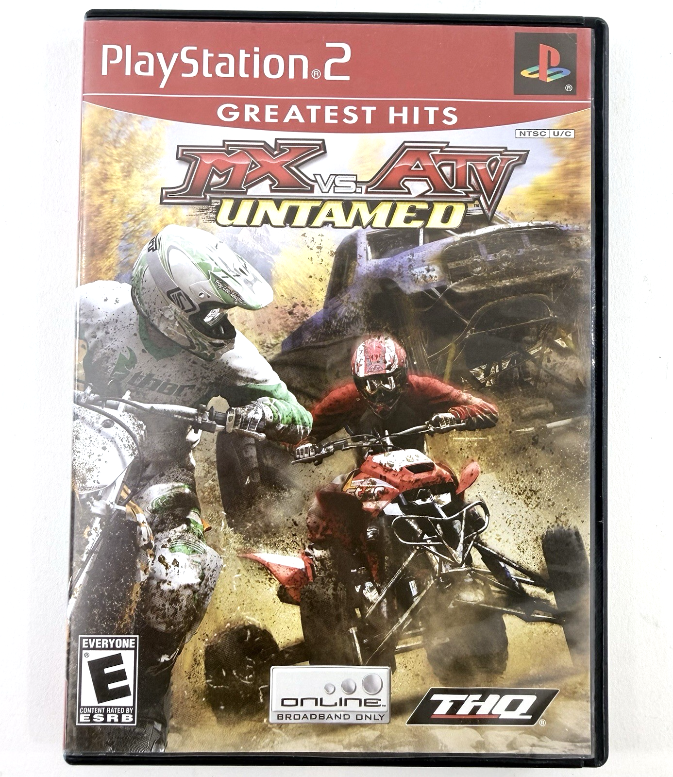 MX vs. ATV Untamed (Sony PlayStation 2, 2007) Game and Case - Tested and Working
