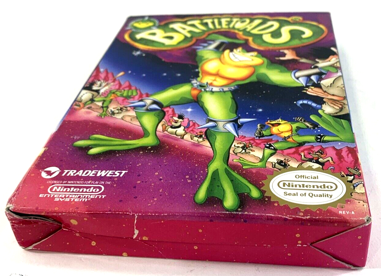 Battletoads (Nintendo NES, 1991) Game Box Manual Poster Foam -Tested and Working