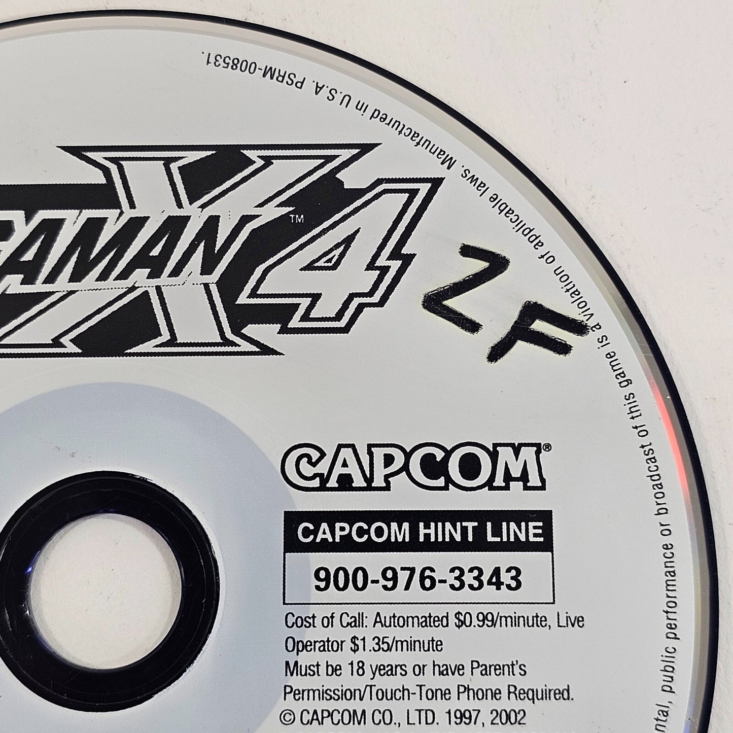 Mega Man X4 Greatest Hits (PlayStation 1, 1997) Game Disc - Tested and Working