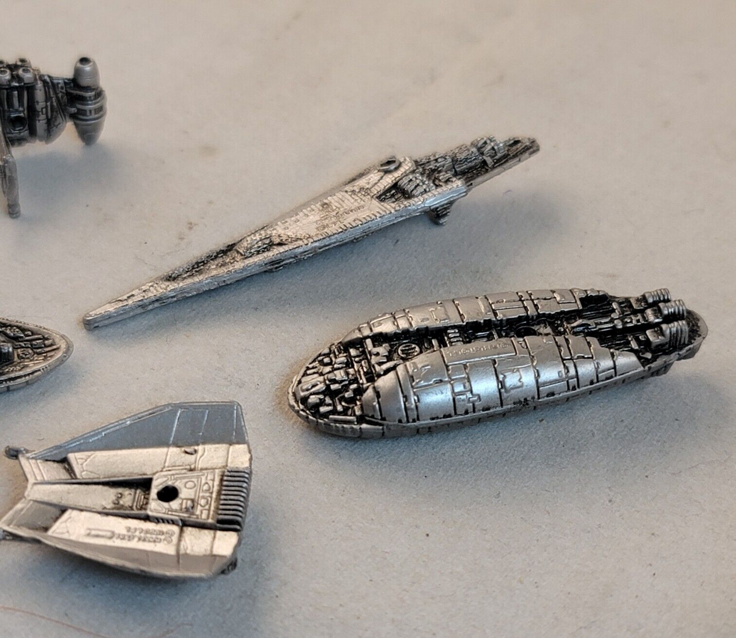 Galoob 1993/94 Star Wars Micro Machines  - 6 Die-Cast Ships + 7 Display Stands