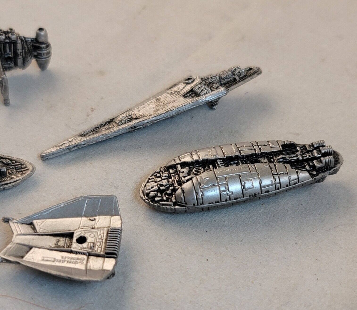 Galoob 1993/94 Star Wars Micro Machines  - 6 Die-Cast Ships + 7 Display Stands