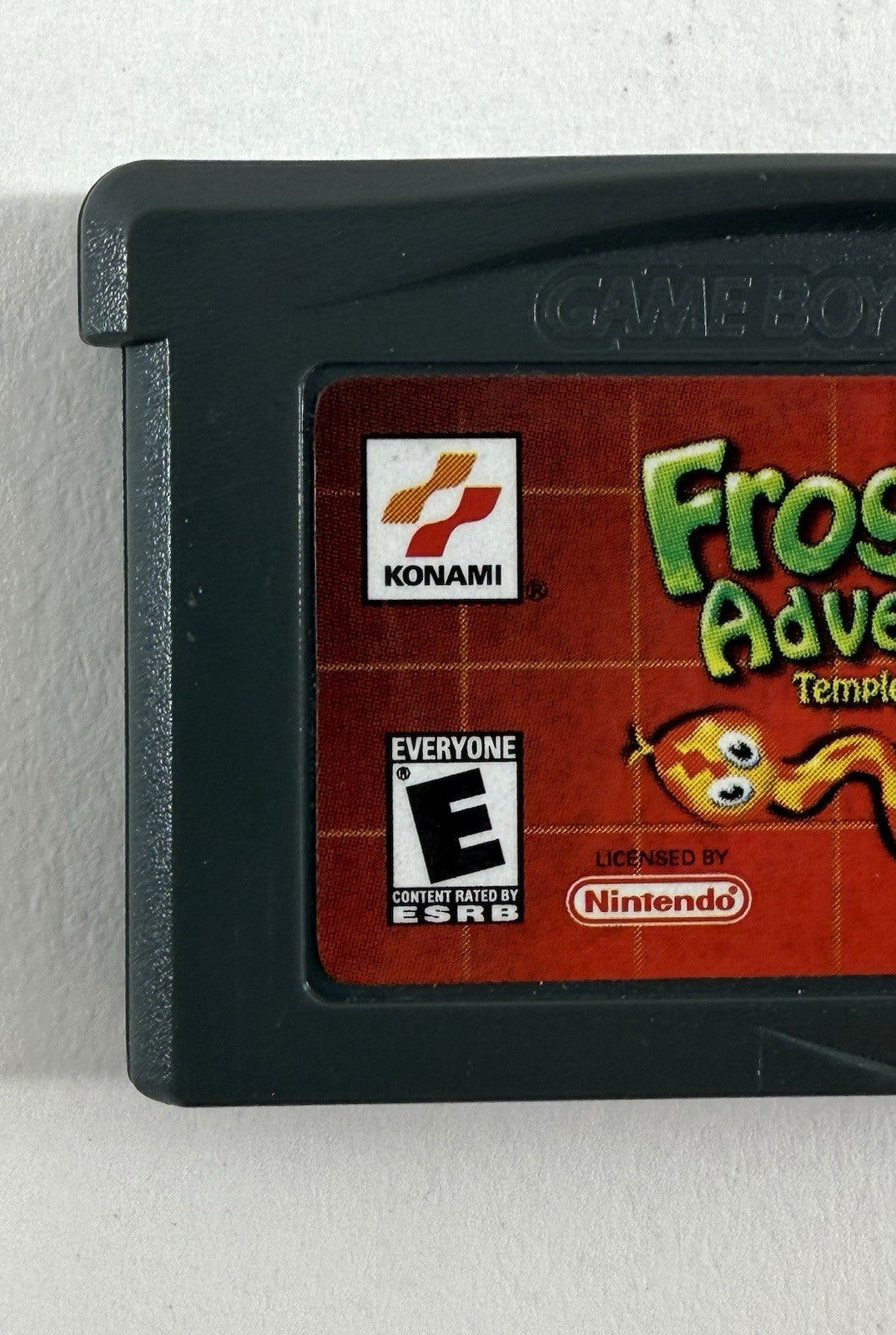 Frogger's Adventures: Temple of the Frog (GameBoy Advance, 2001) Game Cartridge