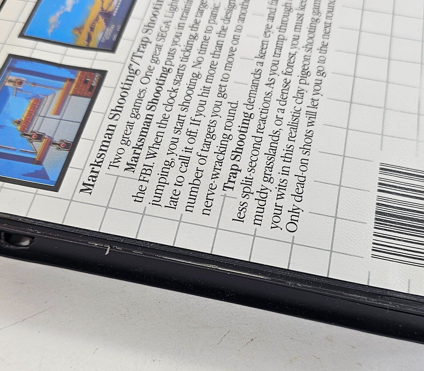 Marksman Shooting/Trap Shooting (Sega Master System, 1987) Game & Case - Tested