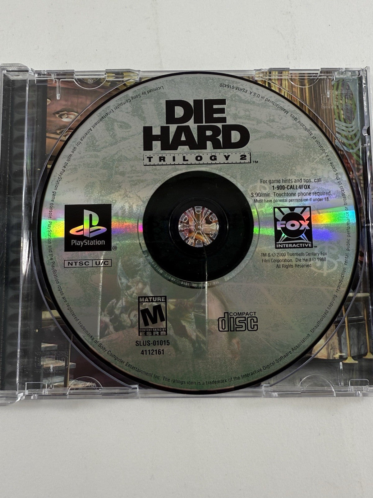 Die Hard Trilogy 2: Viva Las Vegas (PlayStation, 2000) Game Case Manual Reg.