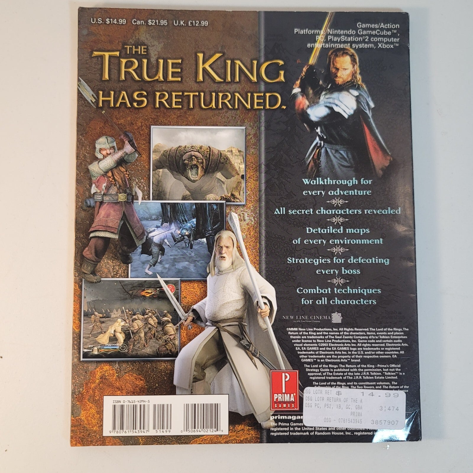 Lord Of The Rings Return Of The King Prima's Official Strategy Guide